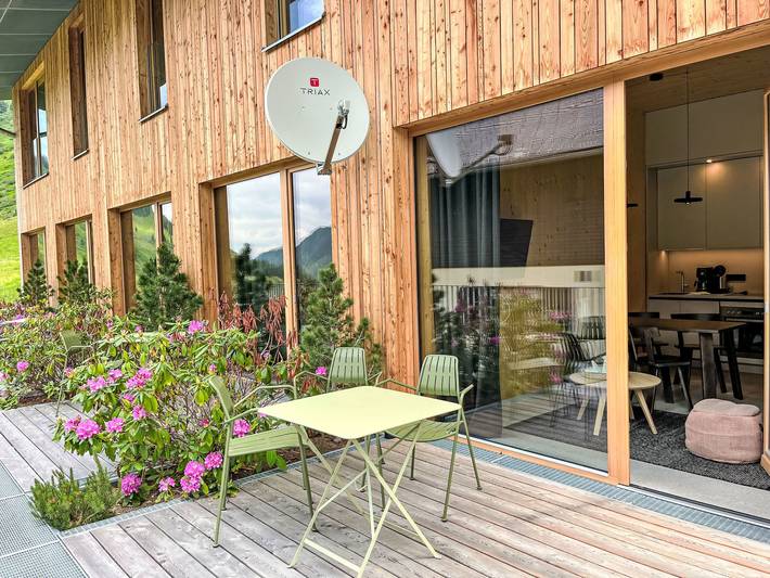 Ferienwohnung für 4 Personen, mit Terrasse und Garten