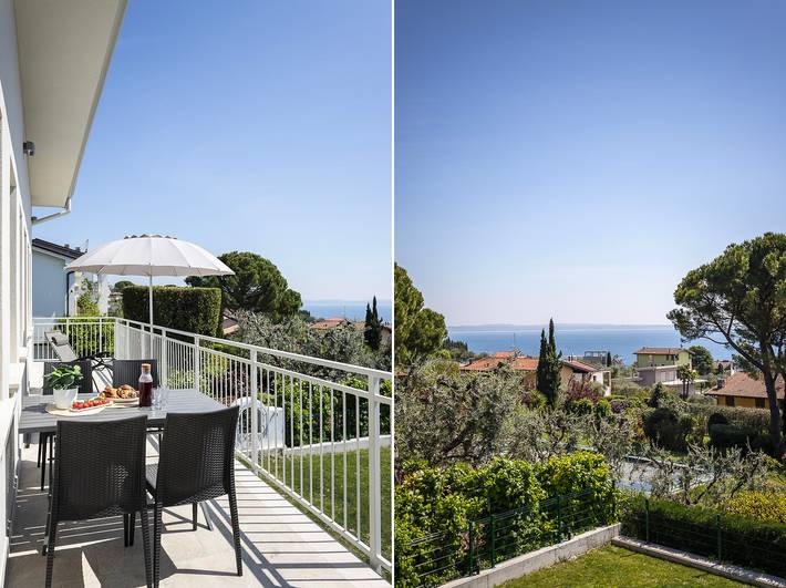Ferienwohnung für 5 Personen, mit Seeblick und Balkon