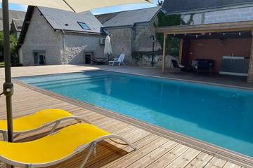 Location de vacances pour 6 personnes, avec jardin et piscine dans Veuzain-sur-Loire