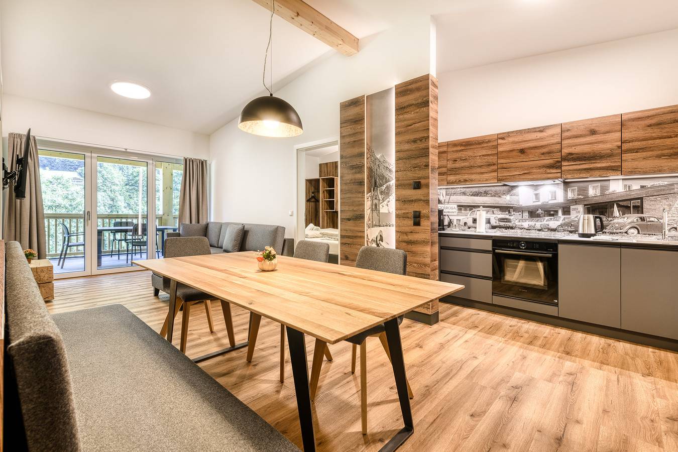 Ganze Wohnung, Brandnerhus Nr. 23 - Balkon 3-Zimmer Ferienwohnung in Brand, Brandnertal