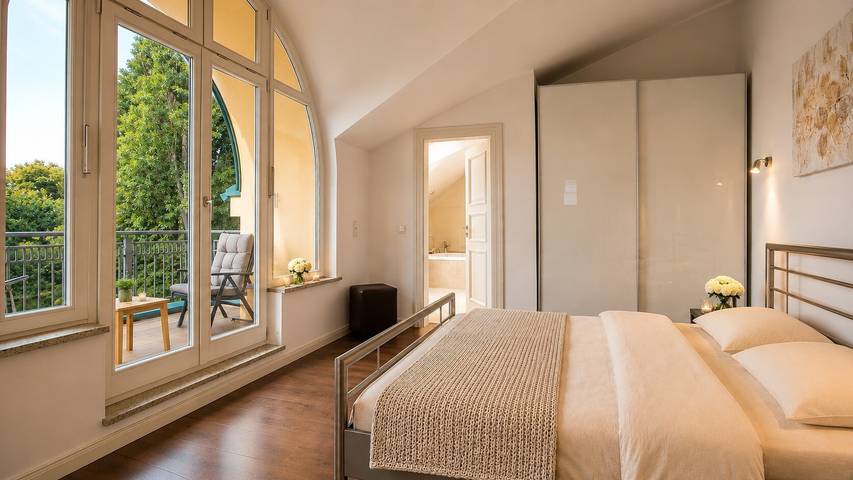 Ferienwohnung für 4 Personen, mit Balkon und Garten sowie Seeblick rund um das Schloss Sanssouci - 4