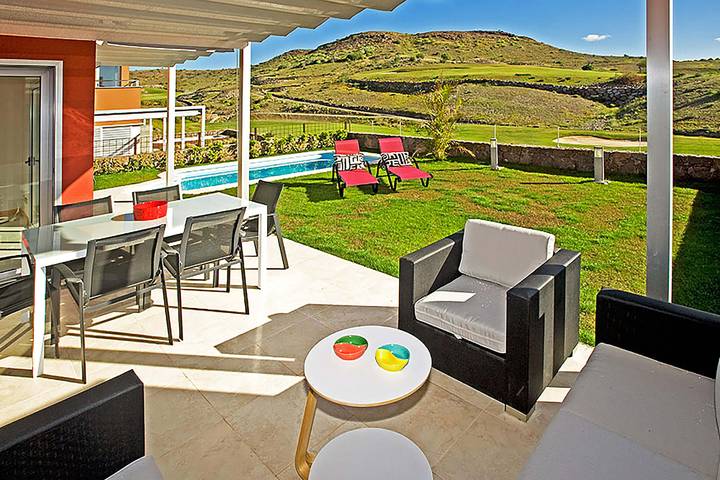 Ferienhaus für 4 Personen, mit Ausblick und Terrasse sowie Garten und Seeblick auf den Kanaren - 4