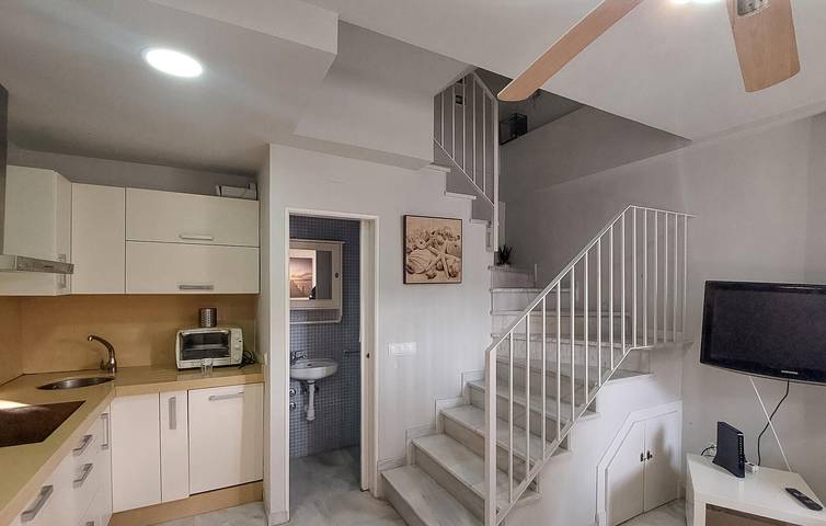 Gemütliches Strandapartment mit TV, AC und WiFi - 300m zur Playa de la Costilla in Playa de la Costilla (Rota), Rota