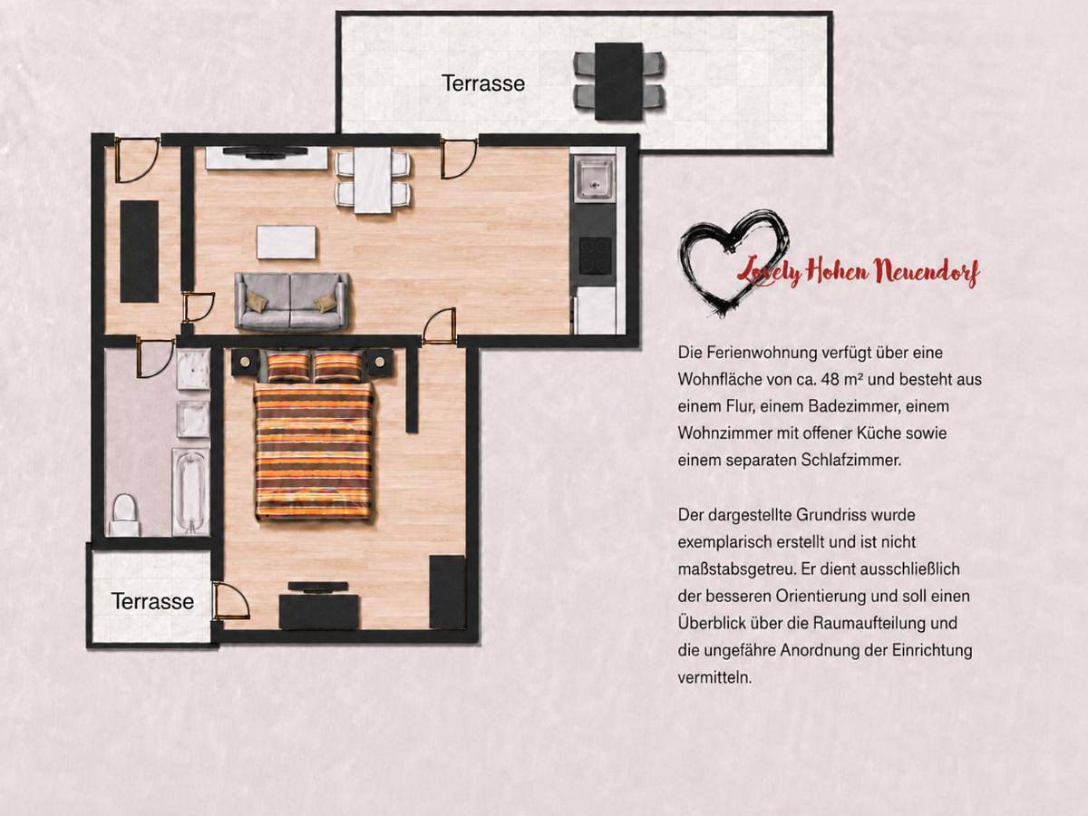 Ganze Wohnung, Lovely Hohen Neuendorf in Hohen Neuendorf, Ruppiner Seenland