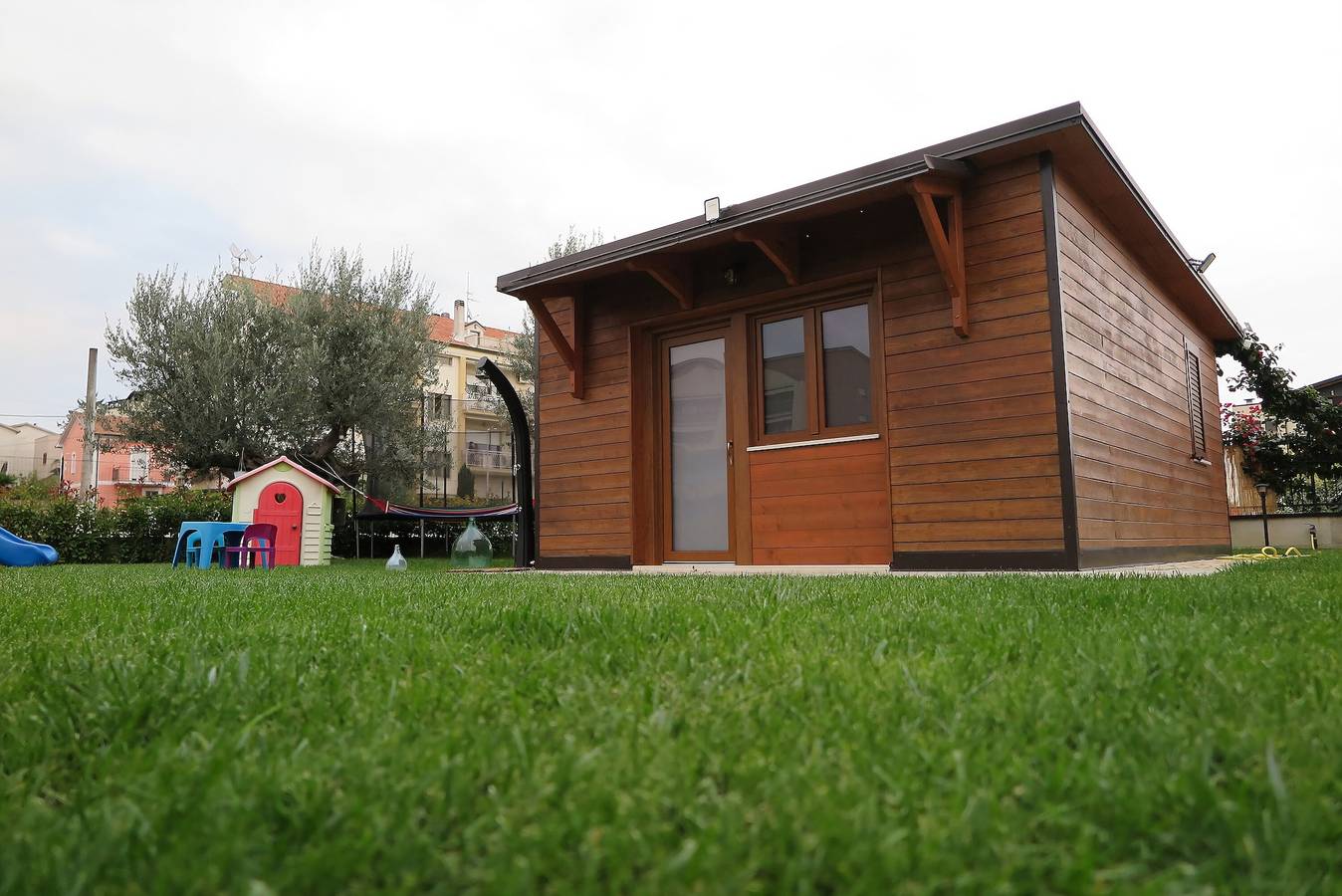 Maison de vacances 'Dépendance avec jardin à Pescara' avec jardin, Wi-Fi et climatisation in Spoltore, Côte Adriatique Abruzzes