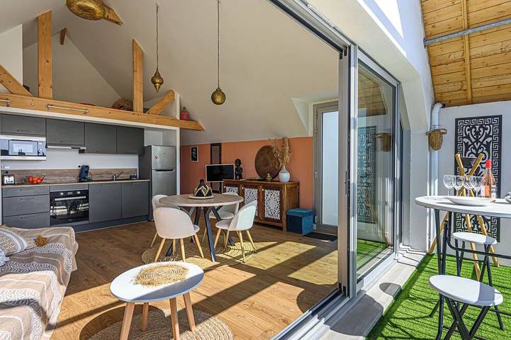 Appartement de vacances pour 5 personnes, avec balcon
