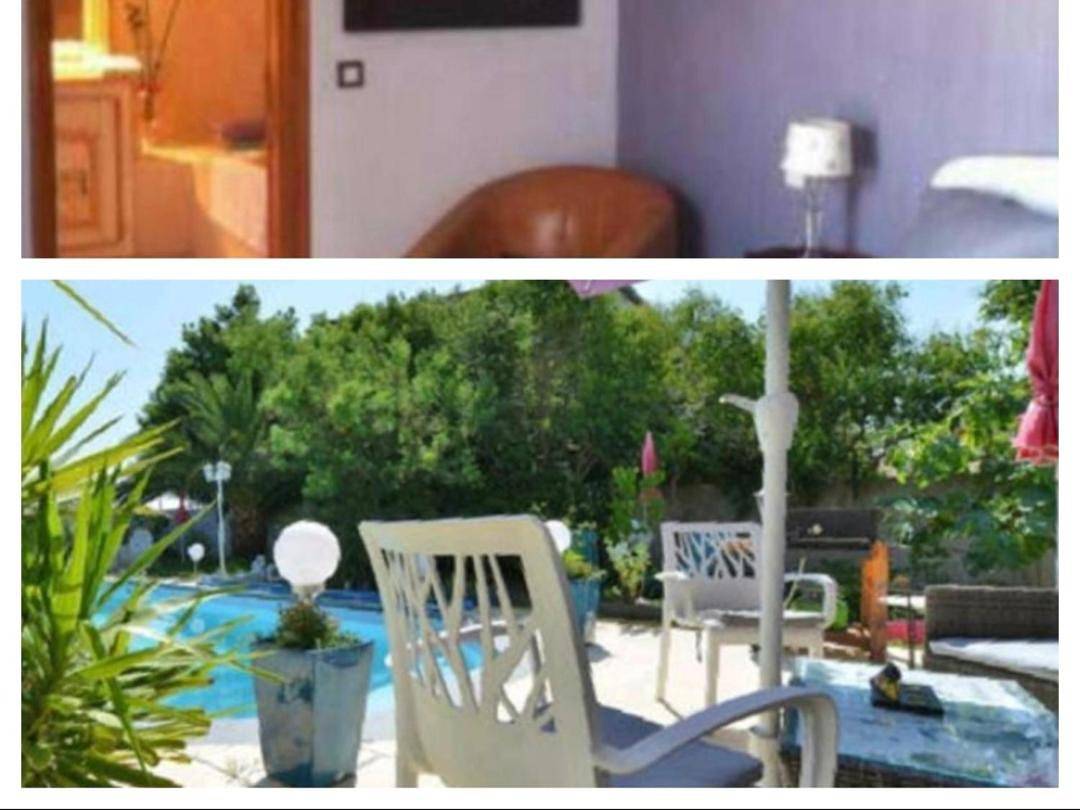 Suite-Junior -Villa Hélène - Montpellier Sud - aéroport- Piscine Privée-2mn des plages in Pérols, Côte méditerranéenne (France)