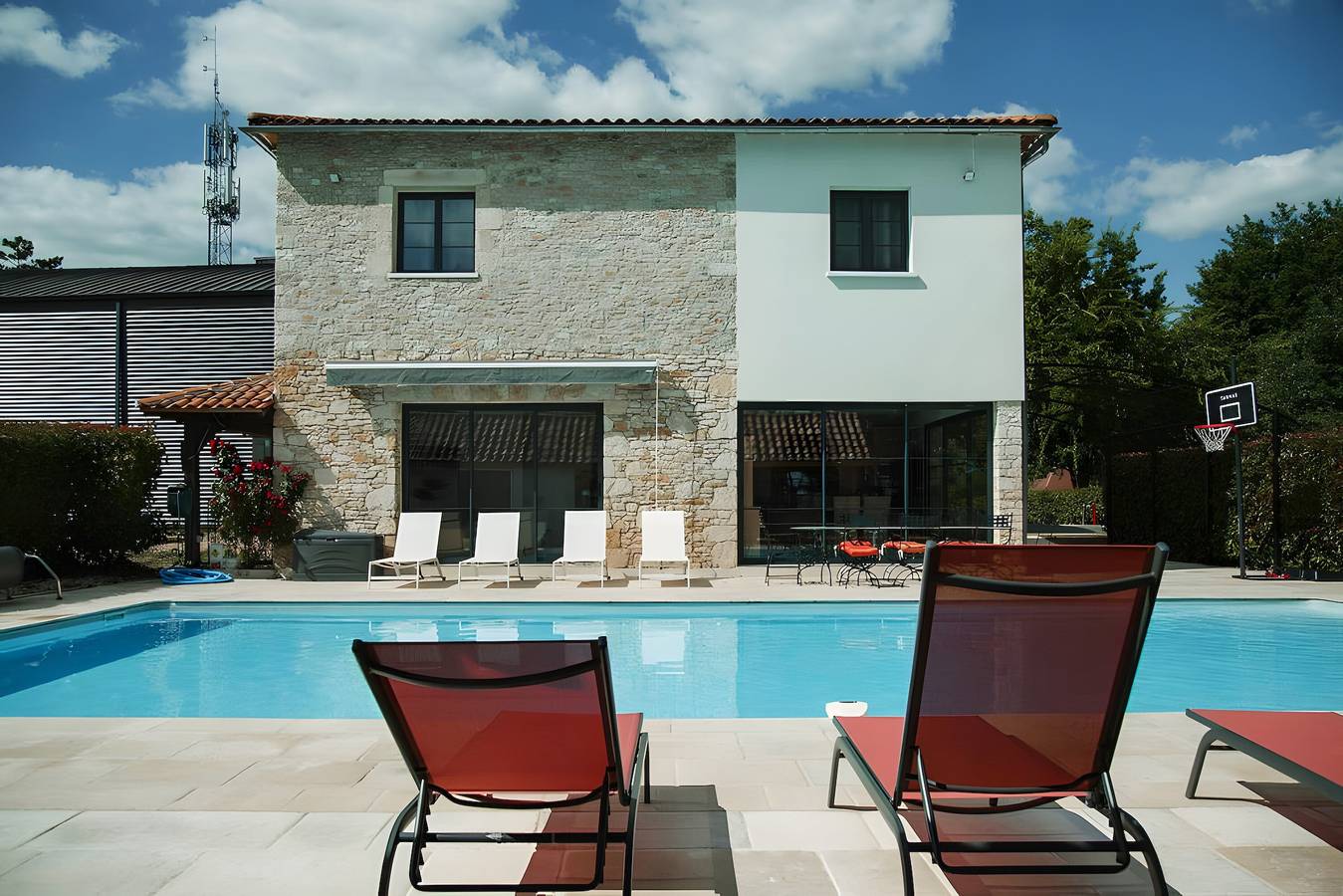 Villa l'ermitage de la tilleraie entre viñedos de Pécharmant in Bergerac, Périgord Pourpre