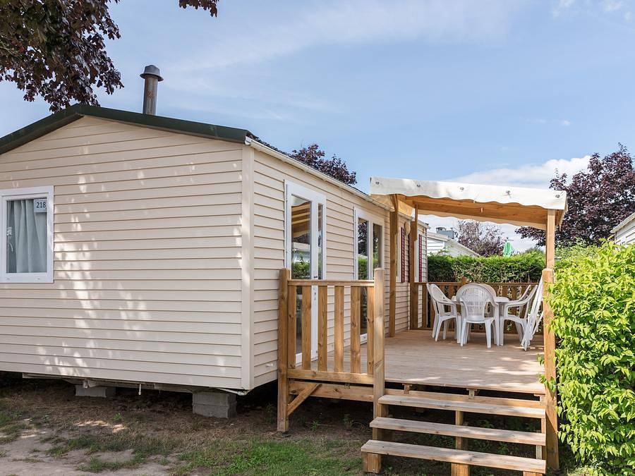 Camping Le Lac des Vieilles Forges - Mobilheim 6 personen - Comfort | 3 Schlafz. | 6 Pers. | Erhöhte Terrasse in Les Mazures, Regionaler Naturpark Ardennen