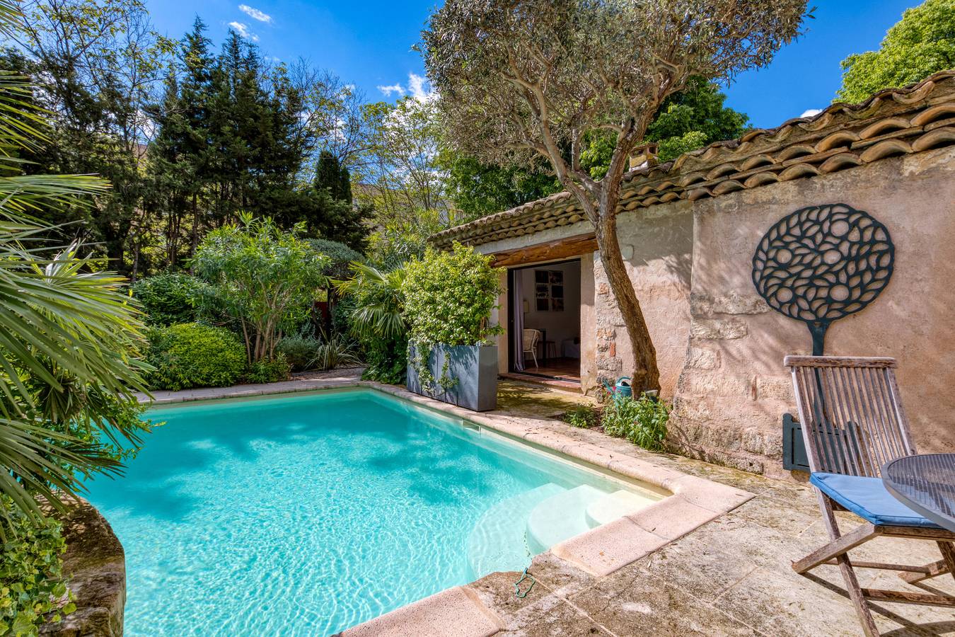 Villa 'Oasis Centre Charme' mit Gemeinschaftspool, Wlan und Klimaanlage in Prés d'Arènes, Montpellier