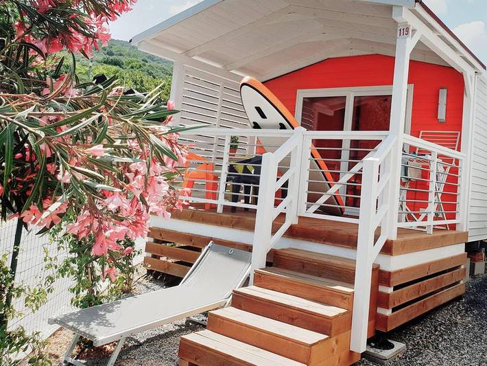 Wohnwagen für 3 Personen, mit Kinderpool in Ligurien
