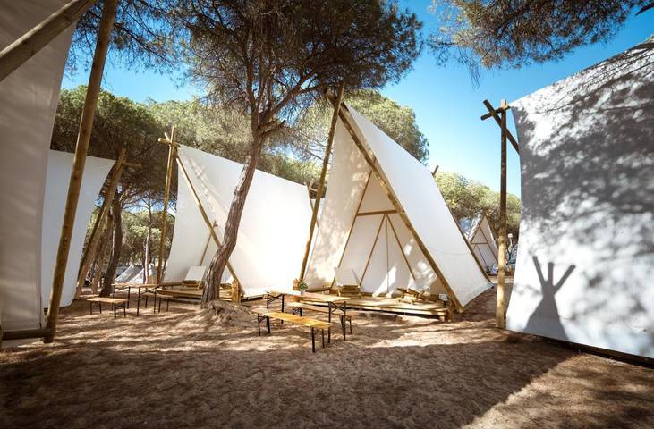 Camping für 4 Personen, mit Garten und Terrasse sowie Pool an der Costa de la Luz - 4
