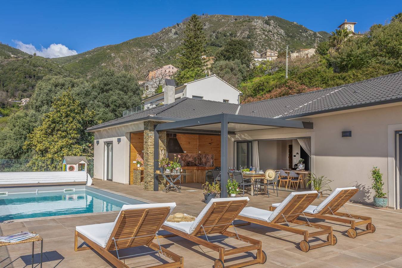 Villa Bella Vista – Villa d’exception avec vue panoramique mer et montagne in Cervione, Corte und Umgebung