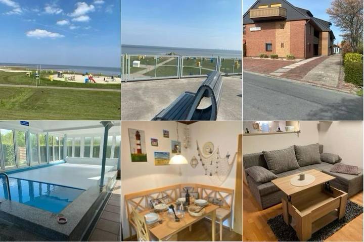 Ferienwohnung für 4 Personen, mit Balkon und Garten sowie Sauna