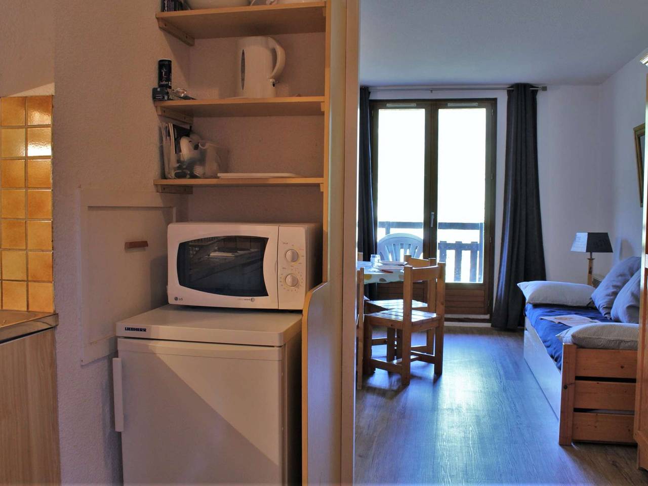 Appartement entier, Appartement 3 pièces à Risoul 1850 avec balcon et animaux admis in Station de Risoul, Risoul