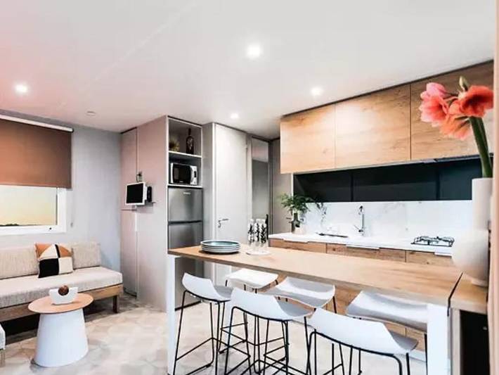 Mobil home pour 6 personnes, avec Bassin pour enfant à Carcans - 3