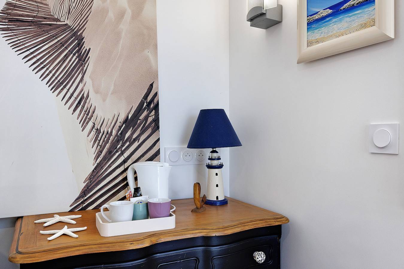 Gästezimmer Sous le Pin „Zimmer 3“ mit Gemeinschaftsterrasse, Wlan und Klimaanlage in Olonne-sur-Mer, Les Sables-d'Olonne