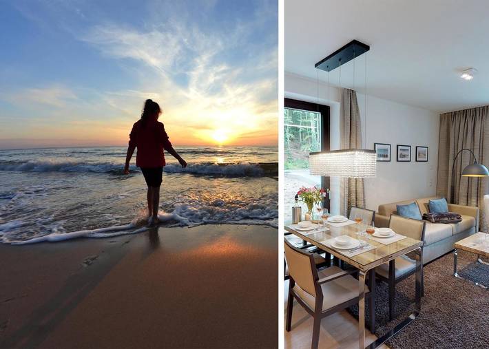 Ferienwohnung für 4 Personen, mit Sauna und Balkon in Timmendorfer Strand