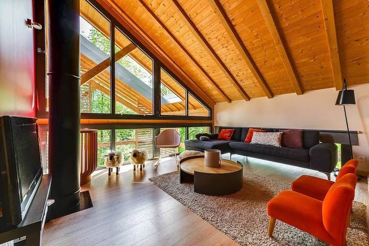 Chalet pour 12 personnes, avec balcon et jardin