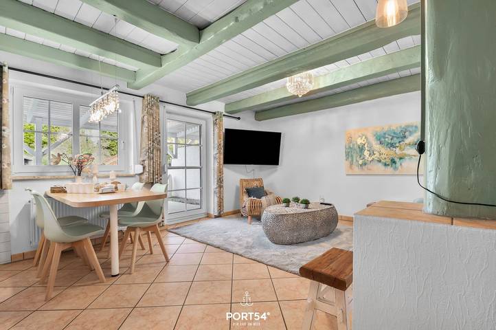 Ferienwohnung für 5 Personen, mit Terrasse und Garten sowie Ausblick an der Eider - 2