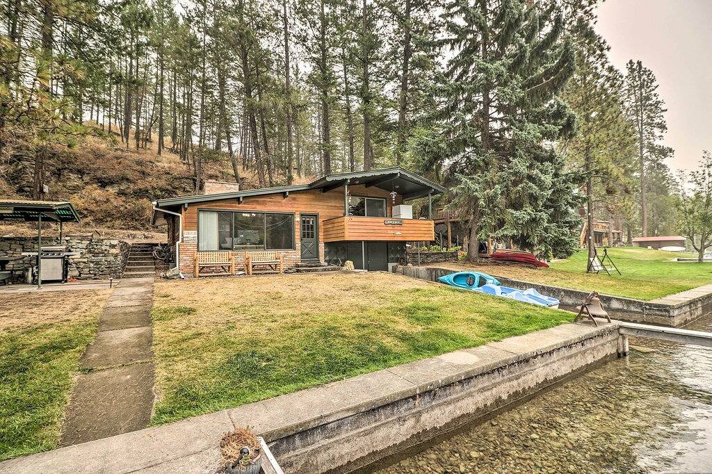 Neu! Flathead Lake Waterfront Cabin mit Dock, Kajaks in Flathead Nationalwald