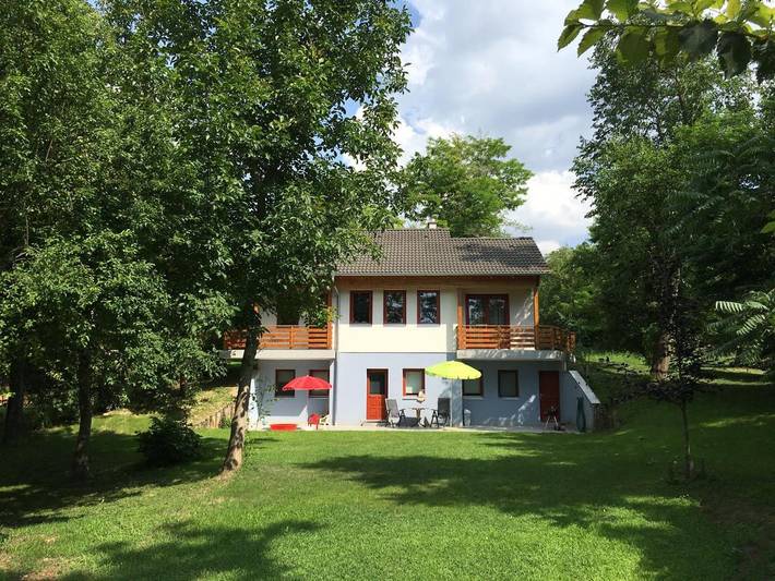 Ferienpark für 5 Personen, mit Balkon und Terrasse sowie Garten und Seeblick am Balaton