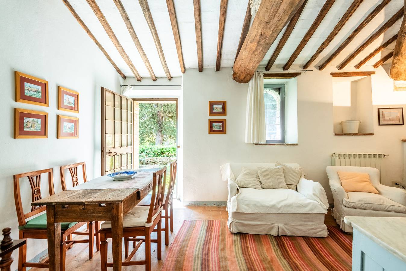 Ganze Wohnung, Ferienwohnung 'Guardiola' mit Gemeinschaftsgarten in Monteroni d'Arbia, Siena Provinz