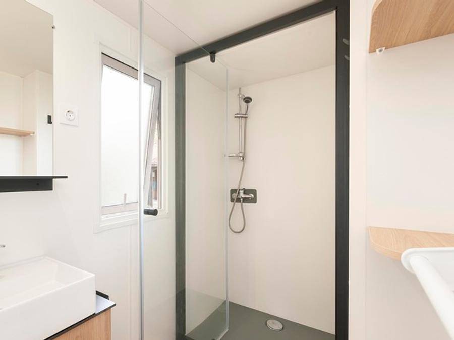 Camping Les Rives de l'Adour - Camping Paradis  - Mobilhome 4 personas - Confort+ 2 habitaciones 4 personas in Saint-Sever, Landes