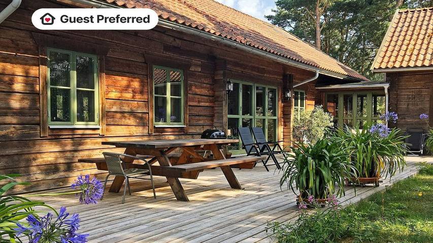 Feriehus for 8 personer, med utsikt i Skåne