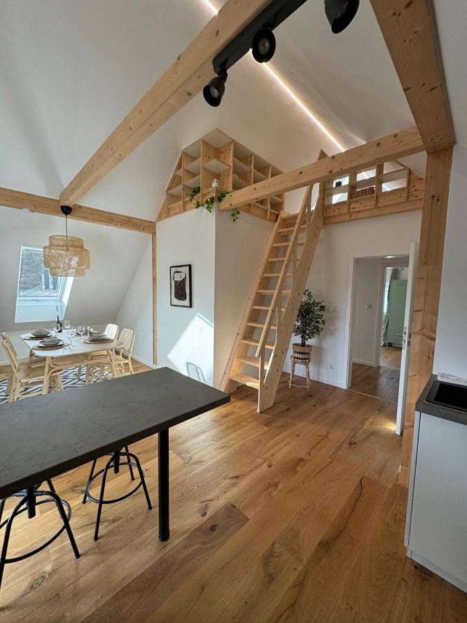 Ferienwohnung für 6 Personen, mit Balkon und Terrasse sowie Ausblick
