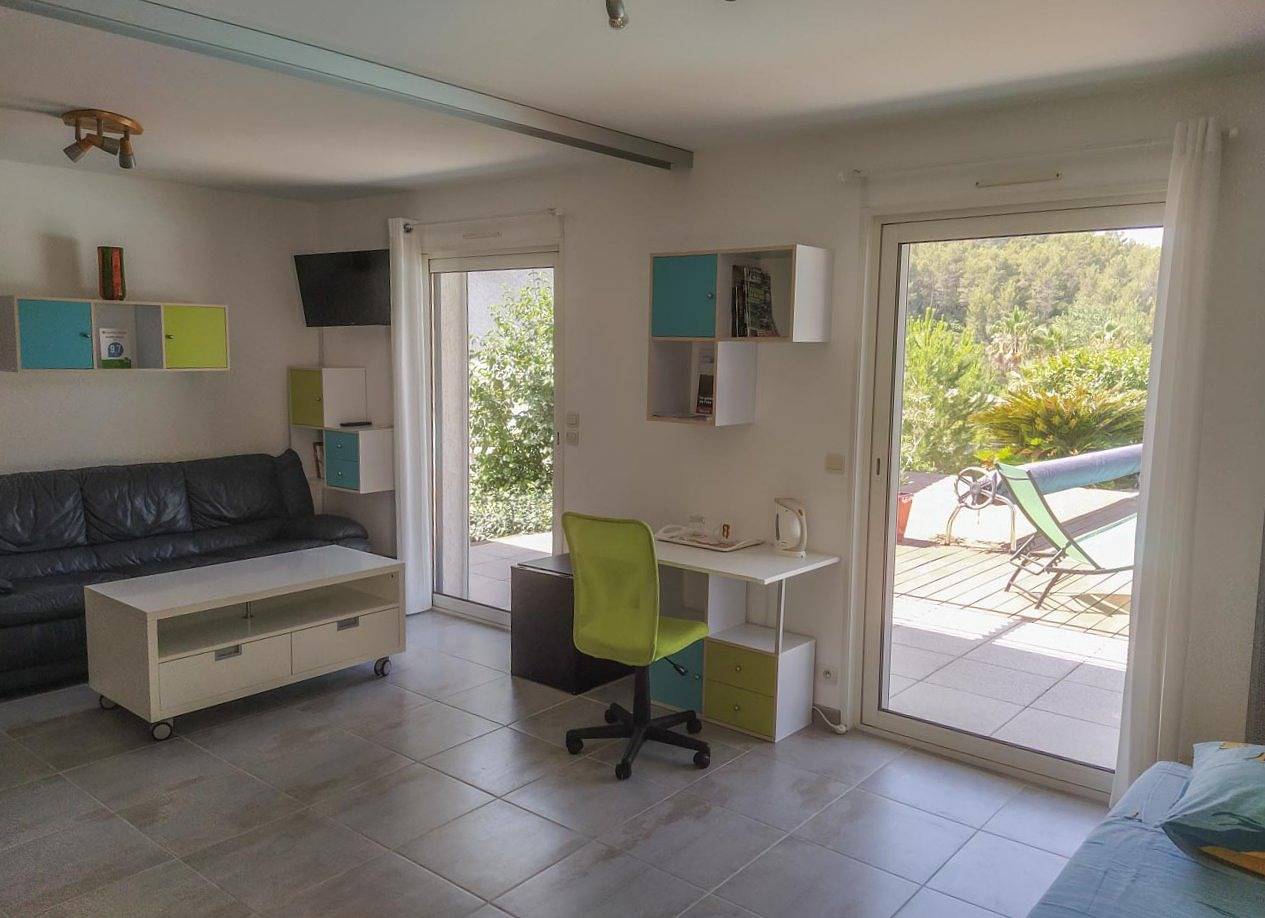 Villa Sidou - Suite avec cloison amovible in Saint-Gély-du-Fesc, Région de Montpellier