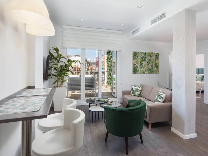 Entire holiday apartment, Inmálaga Apartments Penthouse Padilla in Malaga Centro Historico, Malaga