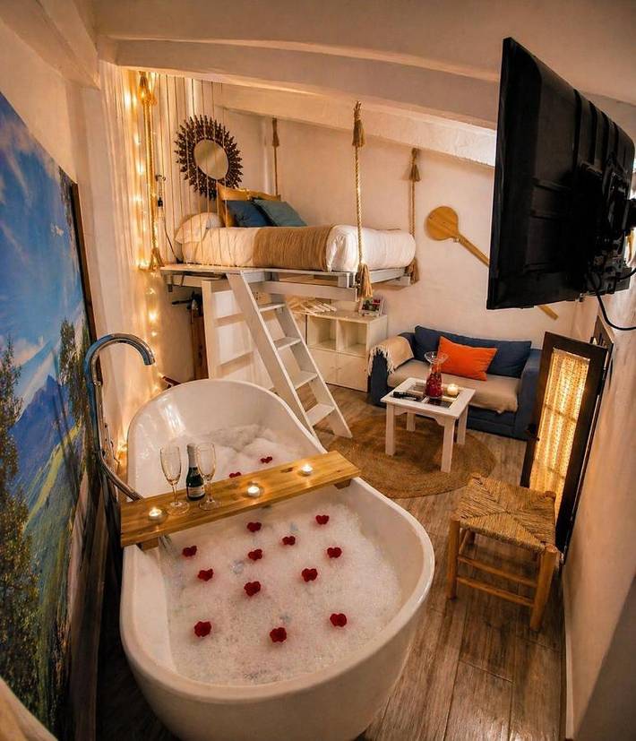 Ferienhaus für 2 Personen, mit Whirlpool - 1