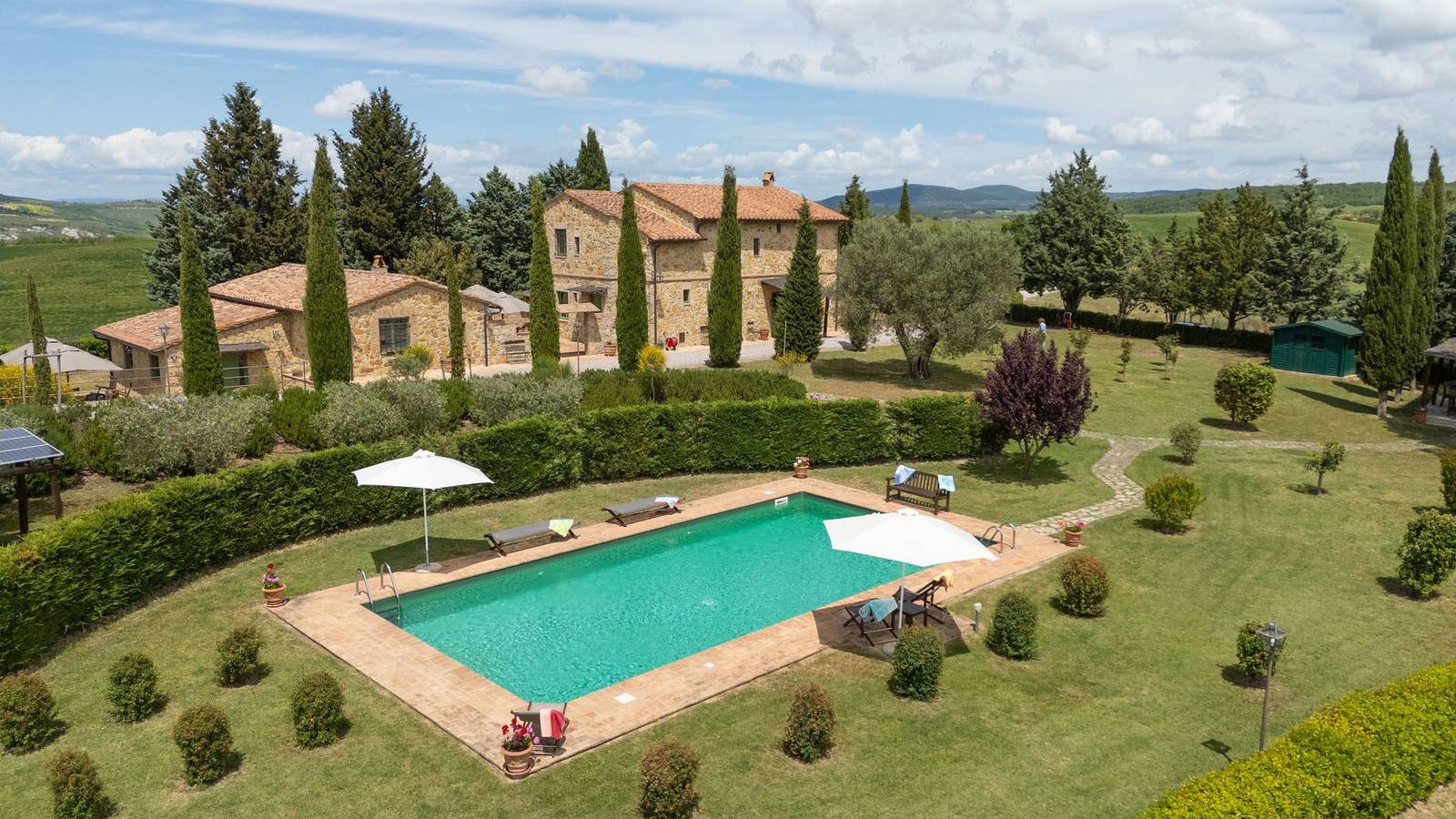 Villa für 11 Personen mit Seeblick in Pienza, Orciatal