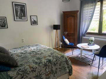 Gîte pour 2 personnes, avec jardin et vue, animaux acceptés à Wissembourg