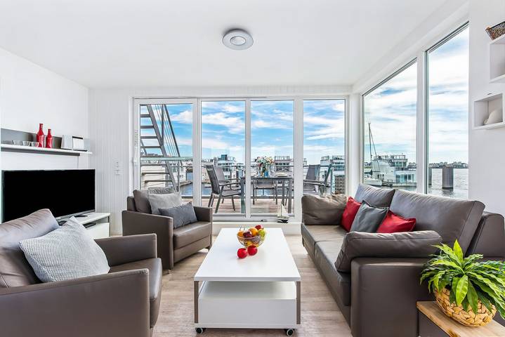 Ferienhaus für 4 Personen, mit Balkon und Terrasse sowie Sauna und Ausblick in Schlei - 3