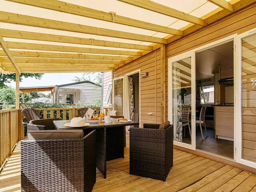 Camping Lou Cigalon - Mobilhome 4 personas - Mobil-home | Premium | 2 Dormitorios | 4 Pers. | Terraza Salón | 1 Baño | Aire-con. in Martigues, Istres region