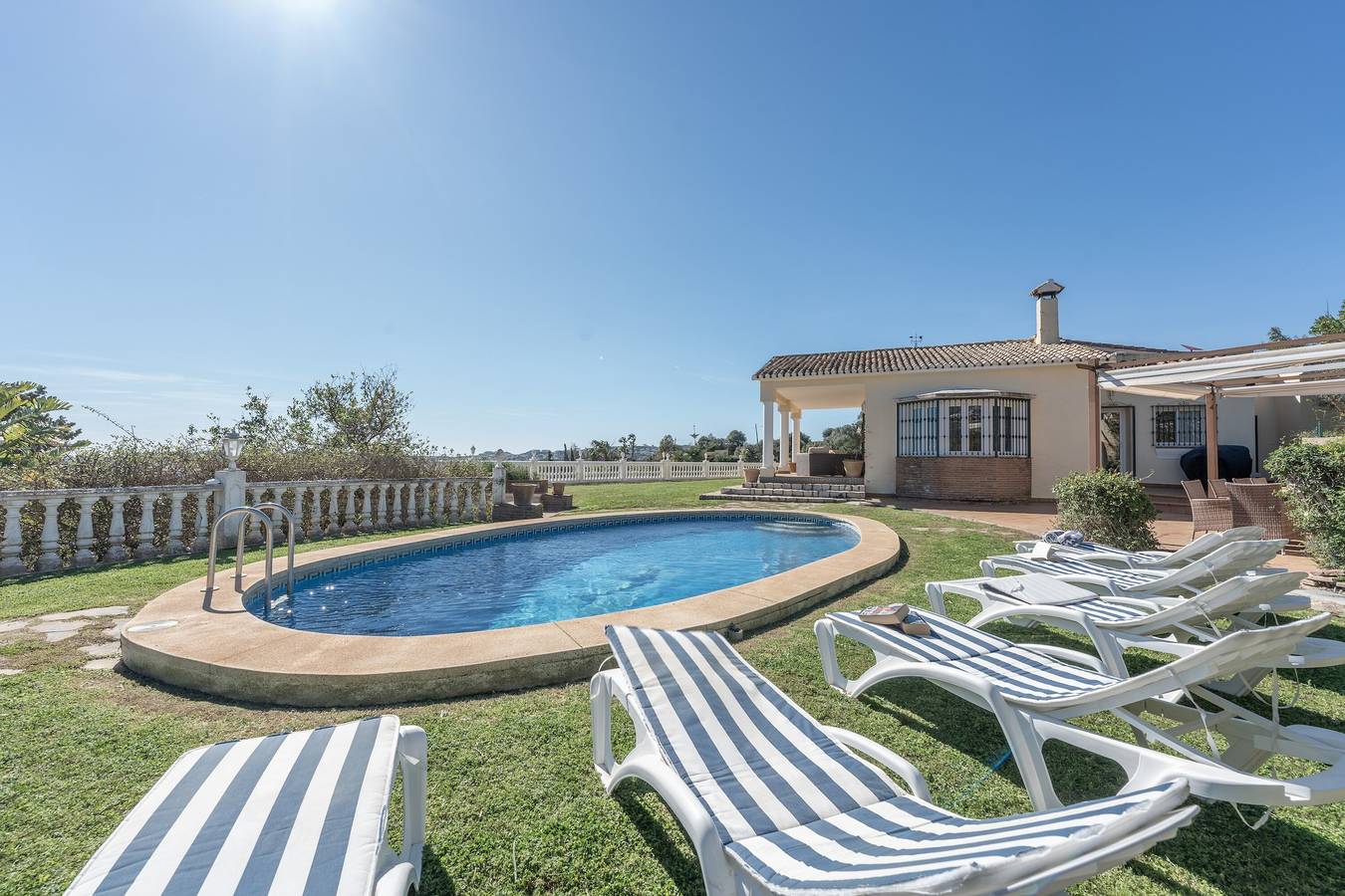 Villa 'Villa in Mijas Golf' with Sea View, Wi-Fi and Air Conditioning in Mijas Golf, Mijas