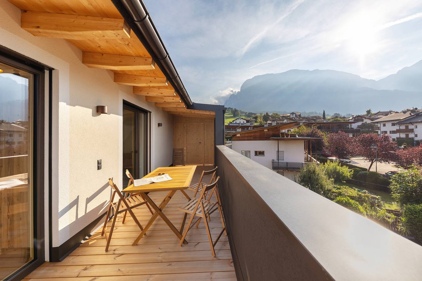 Ganze Wohnung, Ferienwohnung 'Panorama Loft Meran' mit Bergblick, privater Terrasse und Wi-Fi in Völs am Schlern, Dolomiti Superski