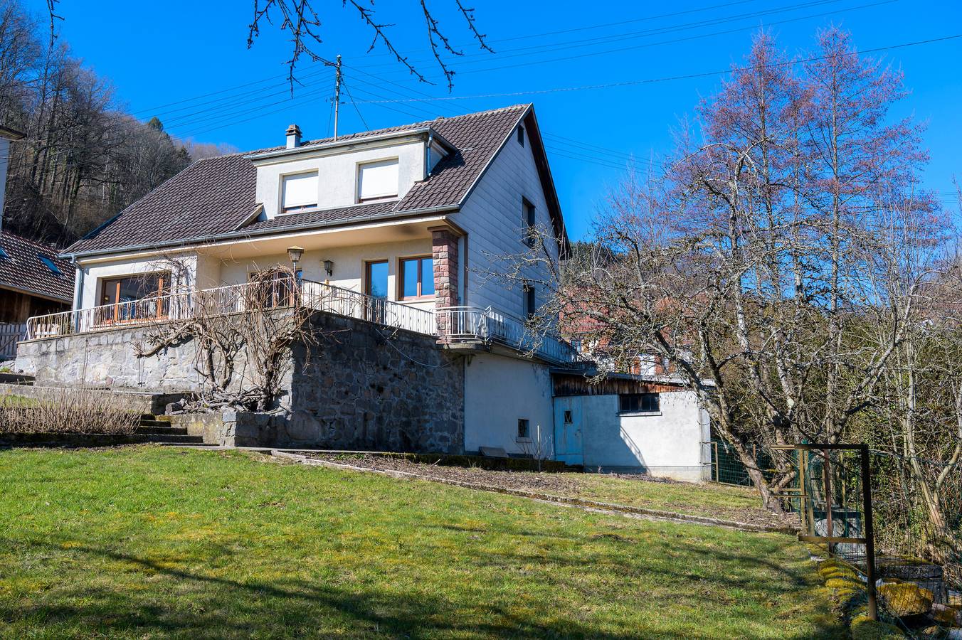 Ferienhaus 'Paradies' mit Bergblick, privater Terrasse und Wi-Fi in Soultzeren, Regionaler Naturpark Belchen der Vogesen