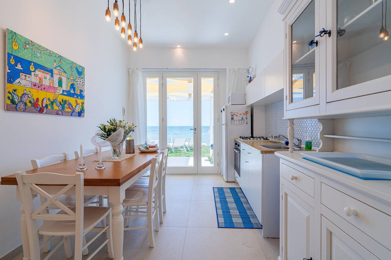 Ferienhaus "La Fuga Blu Di Marzamemi" mit Meerblick, 2 privaten Terrassen und Wlan in Marzamemi, Pachino