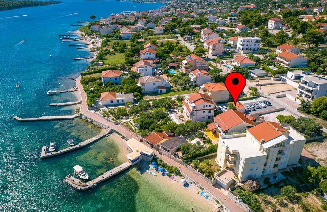 Cały apartament, Ferienwohnung in Barbat mit Meerblick, Balkon, Klimaanlage (660-1) in Barbat na Rabu, Rab (wyspa)