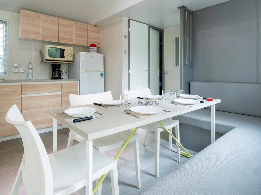 Camping Le Grand Pré - Mobilhome 6 personnes - Tv in La Terrière, La Tranche-sur-Mer