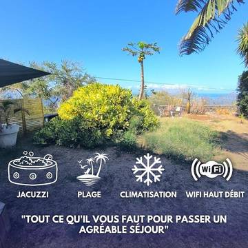 Gîte pour 4 personnes, avec jacuzzi et jardin à Les Trois-Bassins