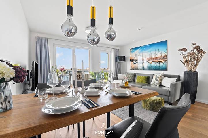 Ganze Wohnung, Harbour Side - direkt am Wasser, 1.Stock, Dusche, Balkon, Grill, Pkw-Stellplatz in Olpenitz, Kappeln