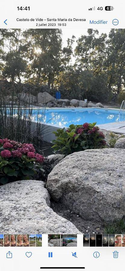 Casa de férias para 5 pessoas, com piscina e vista e ainda piscina infantil and jardim em Castelo de Vide