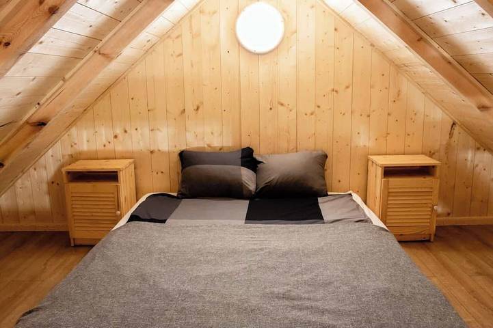 Ranczo Targówka - Wooden Cabin 1 with Sauna in Großpolen