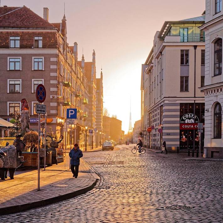 Ferienwohnung für 4 Personen, mit Ausblick in Riga