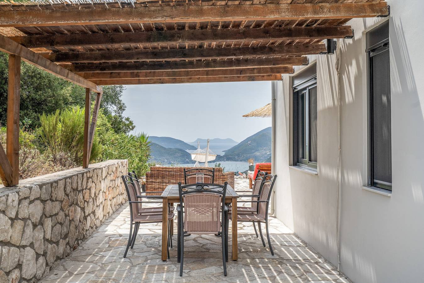 Villa 'Maura-lefkada' with Sea View, Wi-Fi and Air Conditioning in Rachi, Greece