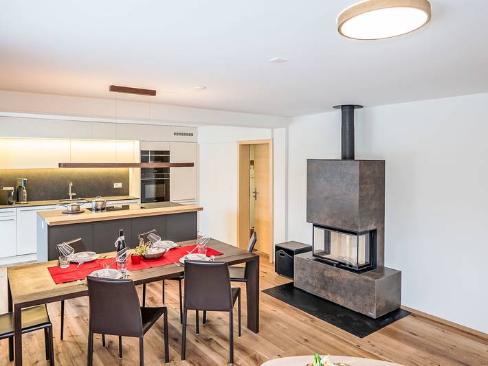 Ferienwohnung für 4 Personen, mit Garten in Samedan